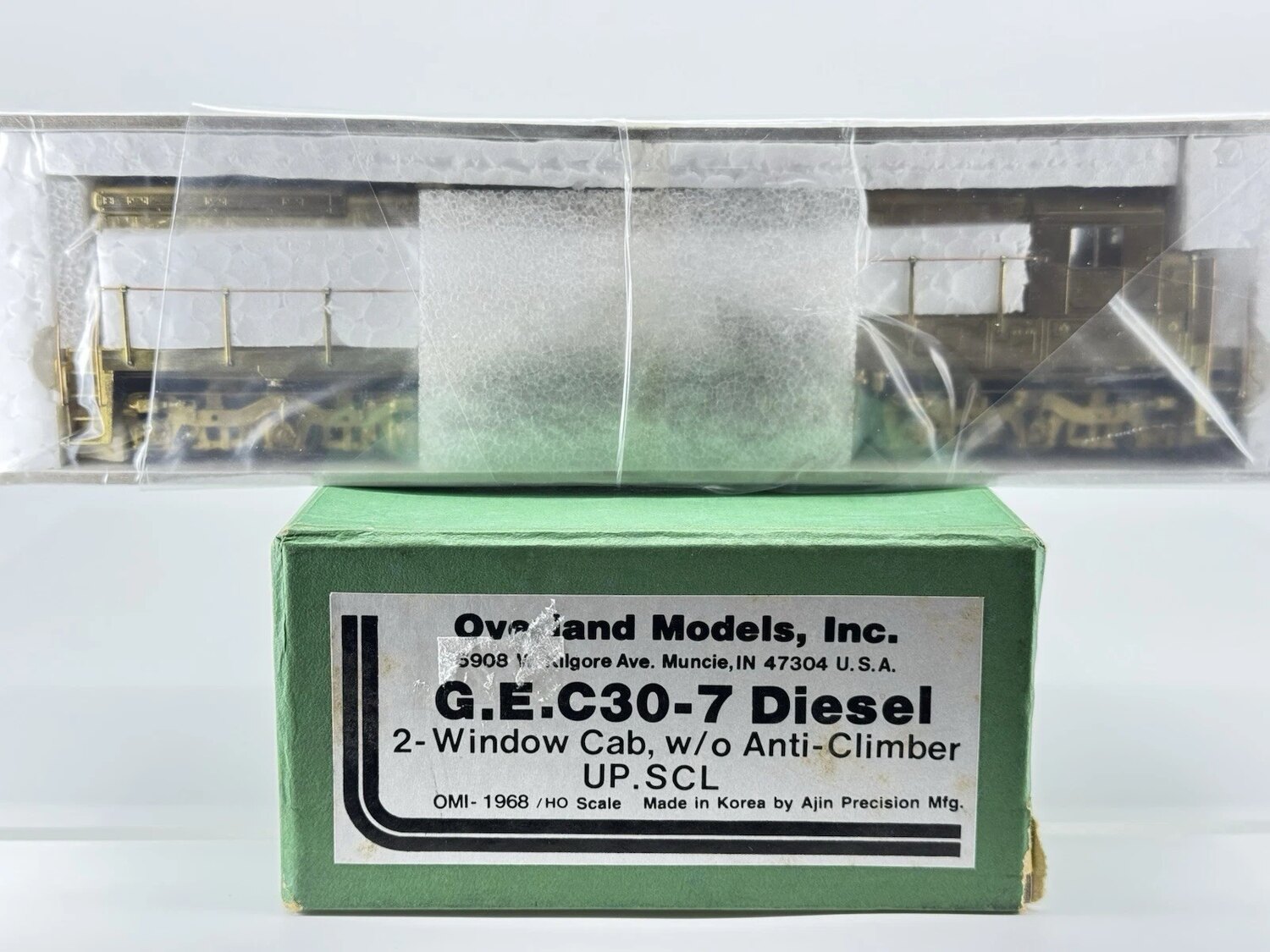 Overland Models boxed brass diesel locomotive